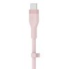 USB Cables | Silicon USB-C To Lightning Cable Pink Cables Pink