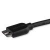 USB Cables | Slim USB 3.0 Micro B Cable 50 cm Black Cables Black