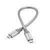 USB Cables | Sync&Charge Stainless Steel USB C To USB C 3.1 30 cm White Cables USB Cables