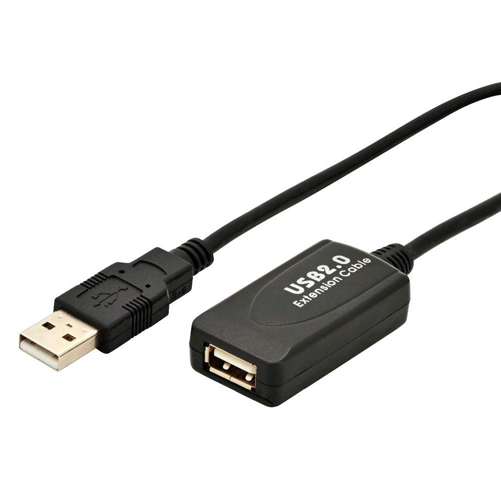 USB Cables | USB 2.0 Active Extension Cable Black Cables Black