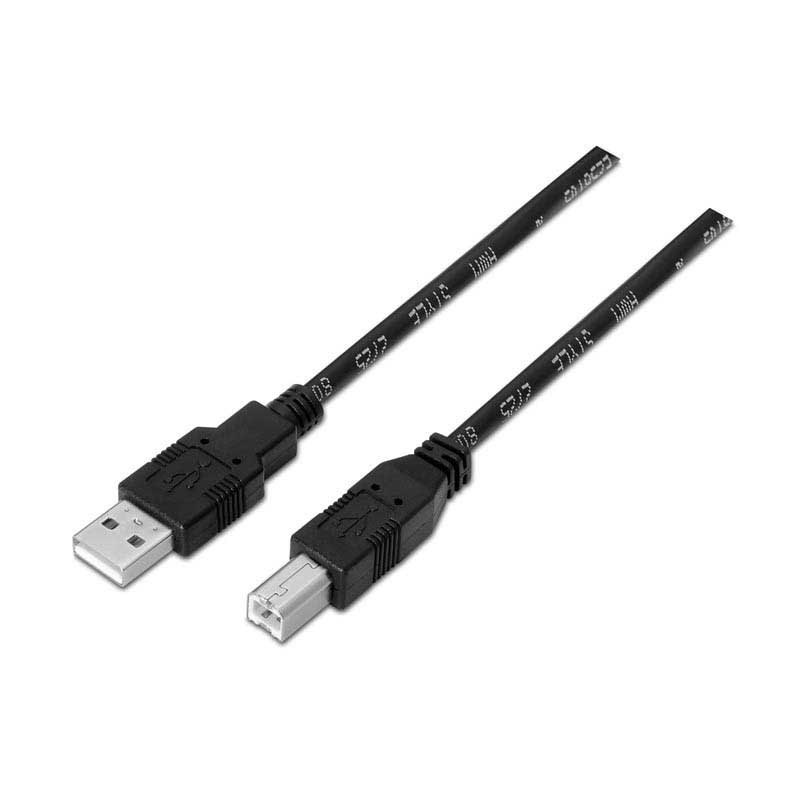 USB Cables | USB 2.0 To USB B Cable 1 m Black Cables Black