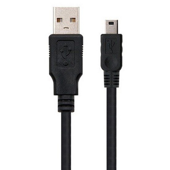 USB Cables | USB A 2.0 Male TO Mini USB 5 Pin Male 0.5 m USB Cable Black Cables Black