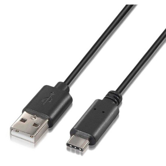 USB Cables | USB A 2.0 Male To USB C Male 2 m USB Cable Black Cables Black