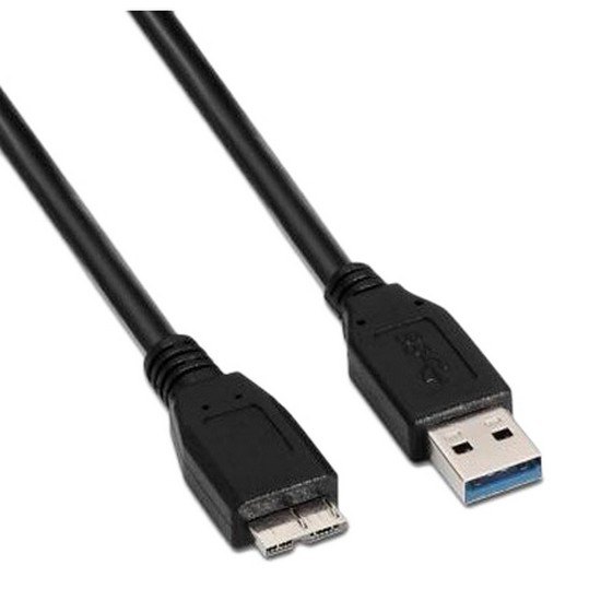 USB Cables | USB A Male To Micro USB B 3.0 Male 1 m USB Cable Black Cables Black