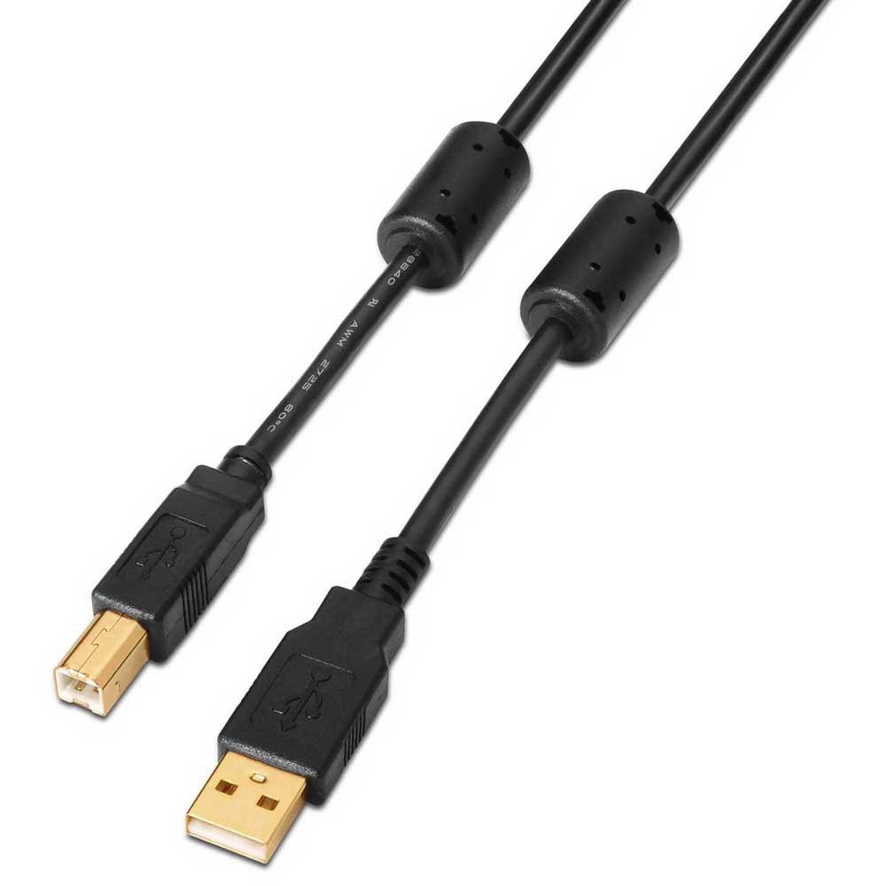 USB Cables | USB-B 2.0 To USB-A 2.0 M/M High Quality 3 m Black Cables Black