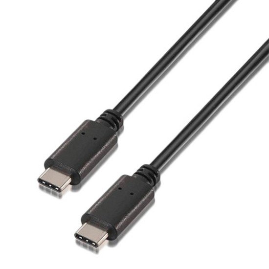 USB Cables | USB C 2.0 Male To USB C Male 1 m USB Cable Black Cables Black