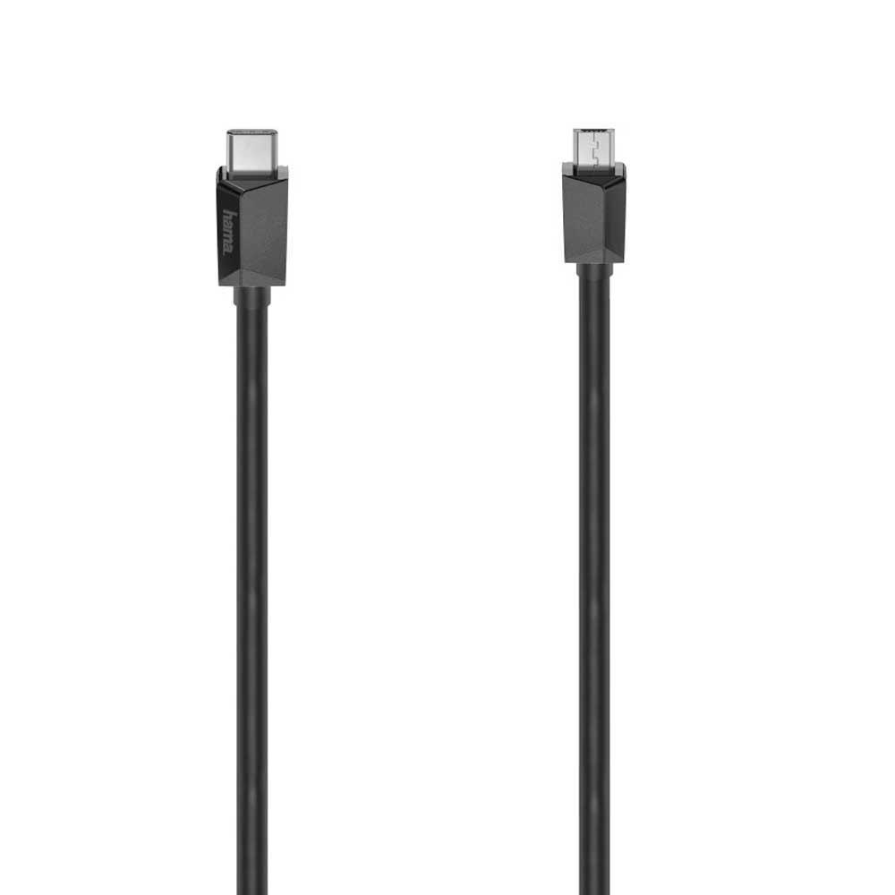 USB Cables | USB-C to microUSB cable 0.75 m Black Cables Black