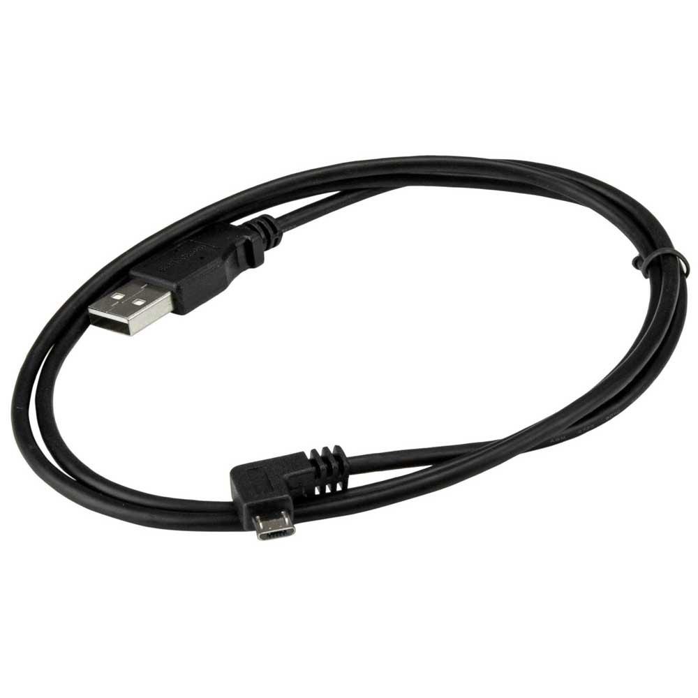 USB Cables | Micro USB Right 1 m USB Cable Black Cables Black