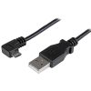 USB Cables | Micro USB Right 1 m USB Cable Black Cables Black